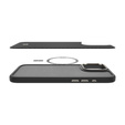Puzdro Spigen pre iPhone 16 Pro Max, Enzo Aramid MagSafe, carbon čierne + tvrdené sklo 9H