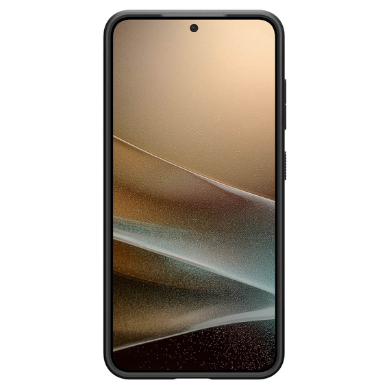Puzdro Spigen pre Samsung Galaxy S25+ Plus, Liquid Air, čierne + tvrdené sklo 9H