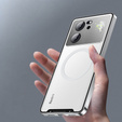 Ochranné puzdro na fotoaparát pre Xiaomi 13T / 13T Pro, CamShield MagSafe, priehľadný / strieborný