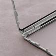 Magnetické puzdro Dual Glass MagSafe pre Samsung Galaxy S23 Ultra, strieborné