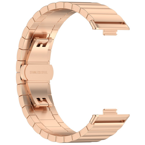 Oceľový náramok pre Huawei Watch Fit 4 / 4 Pro / 3, ružový