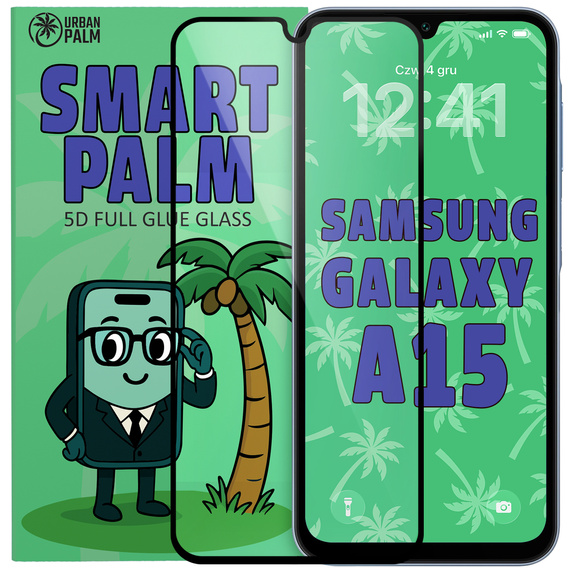 5D Full Glue Smart Palm tvrdené sklo pre Samsung Galaxy A15 4G/5G