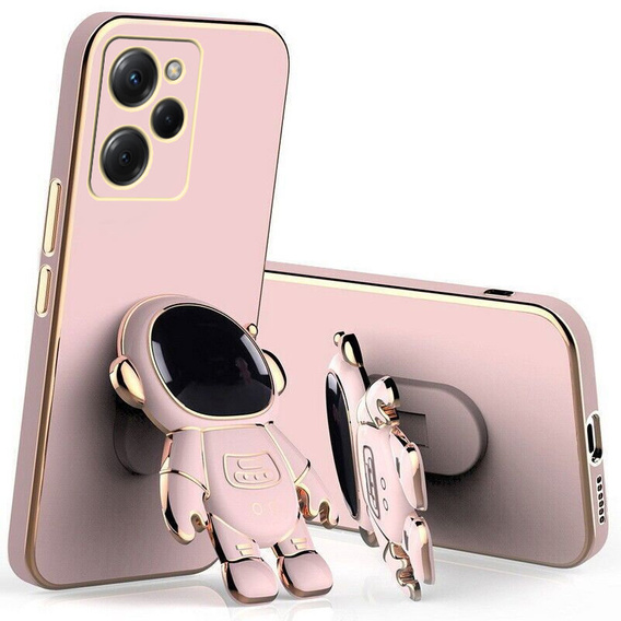 Obal na mobil pre Xiaomi Poco X5 Pro 5G, Astronaut, ružové rose gold
