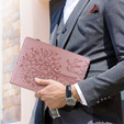 Puzdro s chlopňou pre Huawei MatePad SE 10.4, tree, ružové rose gold