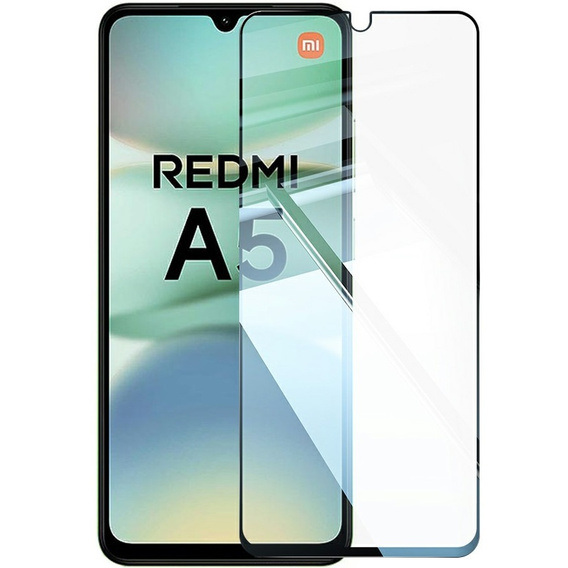 3D tvrdené sklo pre Xiaomi Redmi A5, čierny rám