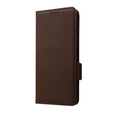 Klapkové puzdro pre Xiaomi Redmi Note 12 5G / POCO X5 5G, Wallet Litchi Magnet, hnedé