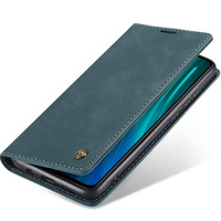 CASEME puzdro pre Xiaomi Redmi Note 8 Pro, Leather Wallet Case, tyrkysové