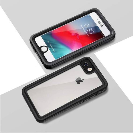 Vodotesné puzdro IP68 pre iPhone 7/8/SE 2020/SE 2022, čierne