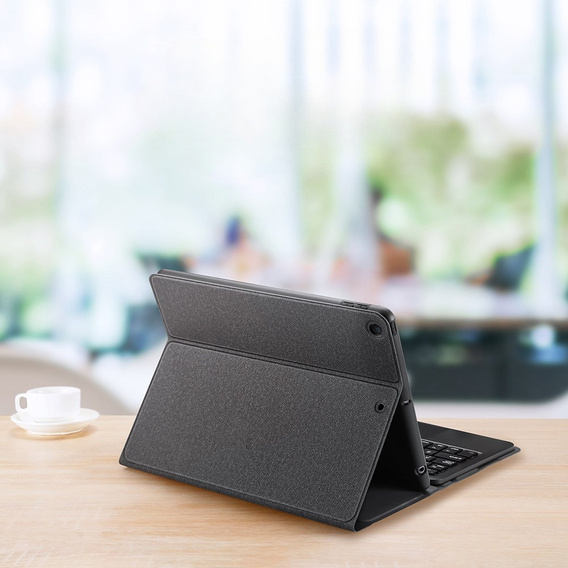 Puzdro + klávesnica iPad 10.2 2021/2020/2019, Dux Ducis Magnetic Keyboard, čierne