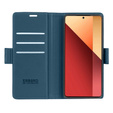 Puzdro pre Xiaomi Redmi Note 13 Pro 4G / Xiaomi Redmi Note 14S / Xiaomi Poco M6 Pro 4G, ERBORD Glossy Litchi, flipová peňaženka, modré