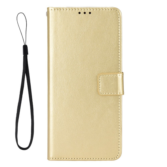 Klapkové puzdro pre Xiaomi Redmi A5, Crazy Horse Wallet, zlaté