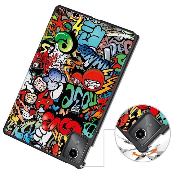 Puzdro pre Lenovo Tab M11, Smartcase, graffiti