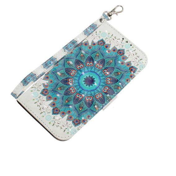 Klapkové puzdro pre Samsung Galaxy A54 5G, Wallet mandala, biele