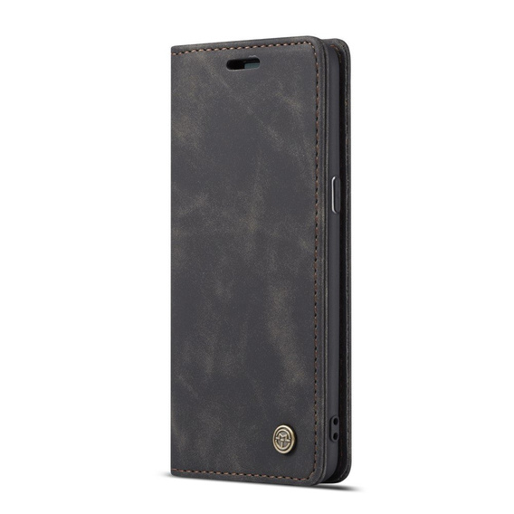 CASEME puzdro pre Samsung Galaxy S8, Leather Wallet Case, čierne