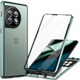 Puzdro pre OnePlus 11 5G, Magnetic Dual Glass, zelený