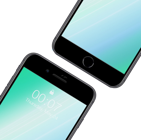 2x tvrdené sklo pre iPhone 7 Plus/8 Plus, ERBORD 3D pre celý displej