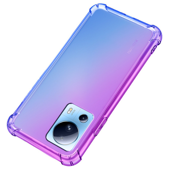 Puzdro pre Xiaomi 13 Lite, Gradient Dropproof, Fialová / modrá