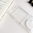 Obal na mobil pre Samsung Galaxy Z Flip7 FE / Z Flip6, Dropproof MagSafe, priehľadné