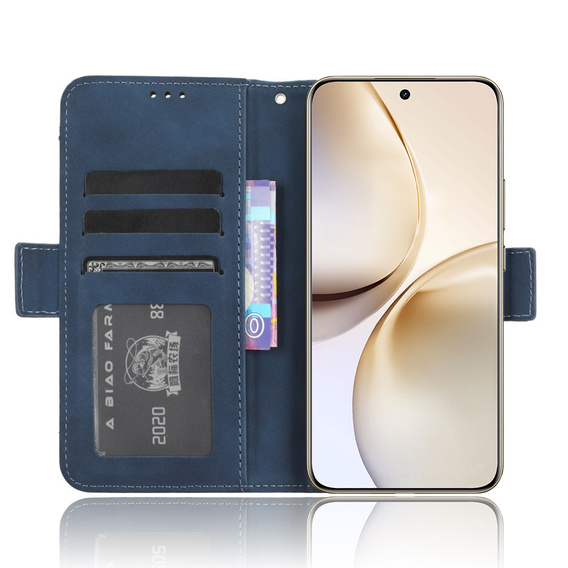 Klapkové puzdro pre Realme 14 Pro+ 5G, Card Slot, tmavomodré