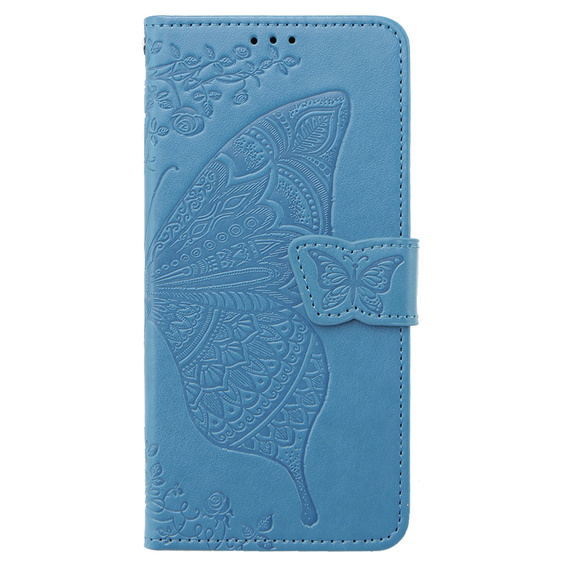 Klapkové puzdro pre Xiaomi Poco X6 5G, Butterfly, modré
