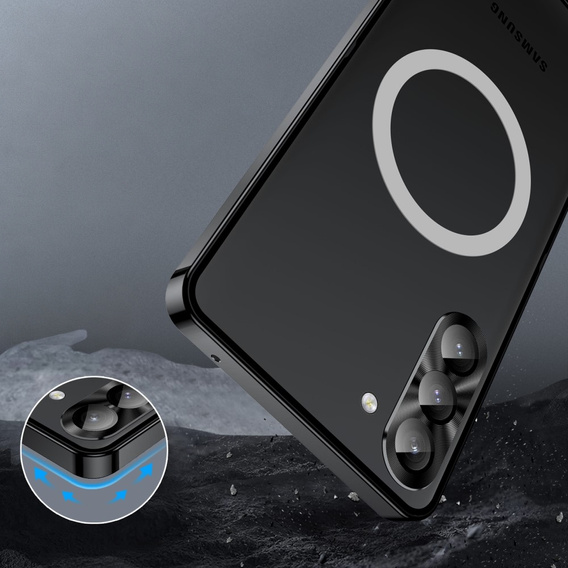 Ochranné puzdro na fotoaparát pre Samsung Galaxy S23 FE, CamShield MagSafe, transparentné / čierne