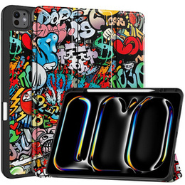 Puzdro pre iPad Pro 13" 2024 (7 gen.), Smartcase, graffiti