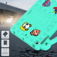 Detské puzdro pre iPad mini 7.9" 2019/2015/2014/2013/2012 (5/4/3/2/1 gen.), Cute Patterns, so stojanom, zelený