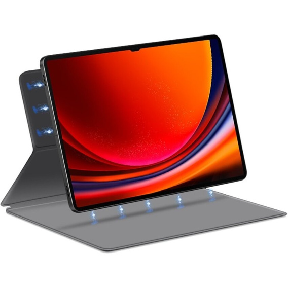 Obal na mobil pre Samsung Galaxy Tab S9 Ultra, Magnetic, sivé