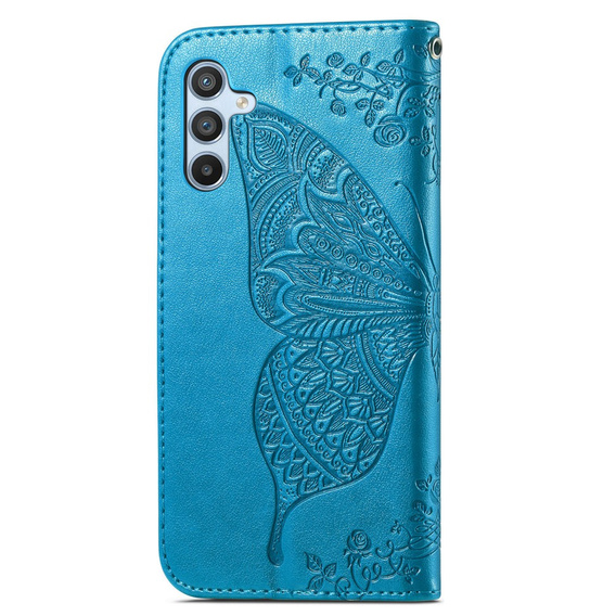 Klapkové puzdro pre Samsung Galaxy A56, Butterfly, modré