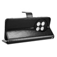 Klapkové puzdro pre OnePlus 13, Crazy Horse Wallet, čierne