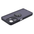 Puzdro pre Infinix Hot 30i, Frosted Ring, čierne
