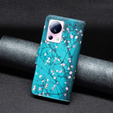 Klapkové puzdro pre Xiaomi 13 Lite, Wallet, sakura, modré