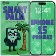 5D Full Glue Smart Palm tvrdené sklo pre iPhone 15 Pro Max