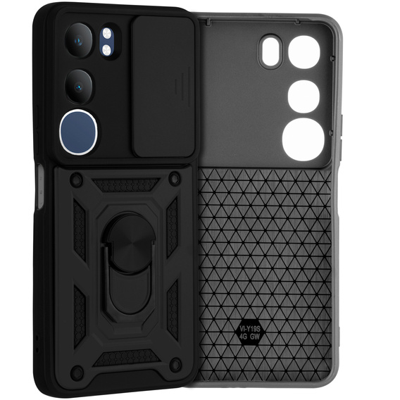 Obal na mobil pre Vivo Y19s, CamShield Slide, čierne