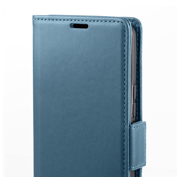 Puzdro pre Xiaomi 14T Pro, ERBORD Glossy Litchi, flipová peňaženka, modré