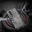 Puzdro pre Samsung Galaxy Z Fold 5 5G, Mechanical Legend, čierne