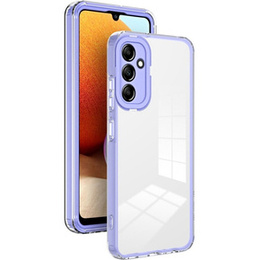 Obal na mobil pre Samsung Galaxy A14 5G, Fusion Hybrid, transparentné / fialové