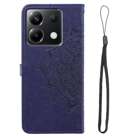 Klapkové puzdro pre Xiaomi Poco X6 5G, Mandala, fialové