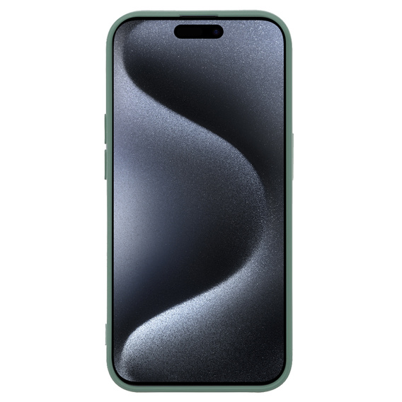 Obal na mobil pre iPhone 15 Pro Max, Silicone Lite, tmavozelené