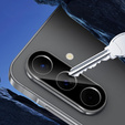 Tvrdené sklo na fotoaparát pre Samsung Galaxy A56 5G, čierne