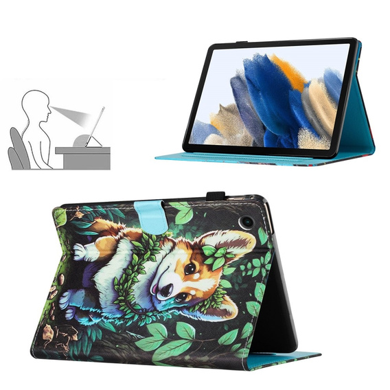 Obal na mobil pre Samsung Galaxy Tab A9+ X210 / X215 / X216B, corgi dog