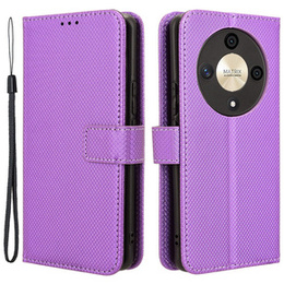 Klapkové puzdro pre Honor Magic 6 Lite 5G, Wallet Smart Magnet, fialové