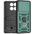 Obal na mobil pre Motorola Edge 60 / 60 Fusion, CamShield Slide, zelený