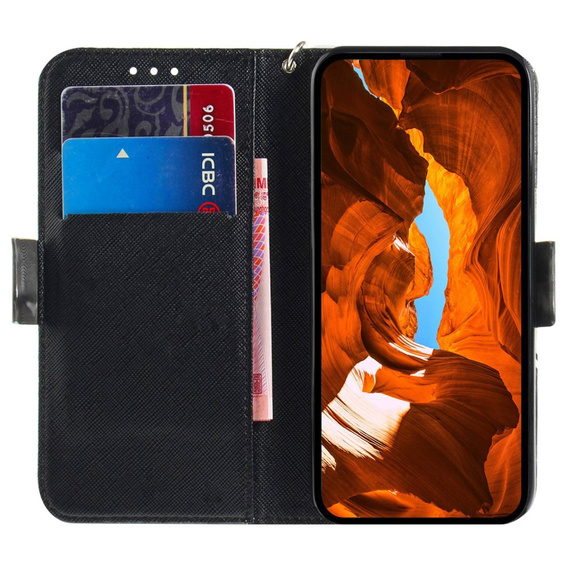 Klapkové puzdro pre Motorola Moto E22 / E22i, Wallet mandala, biele