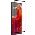 3D tvrdené sklo pre Motorola Moto G85, čierny rám