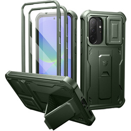 Obrnené puzdro pre Samsung Galaxy A36 5G, Dexnor Full Body (Two Frames), zelený