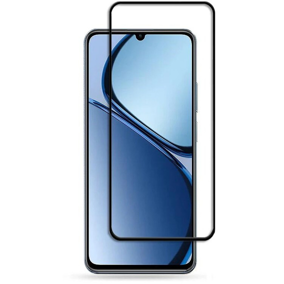 3D tvrdené sklo pre Realme C63, čierny rám
