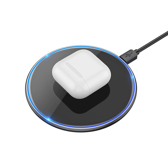 Indukčná nabíjačka Hoco CW6 Pro s podsvietením, 15 W