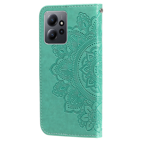 Klapkové puzdro pre Xiaomi Redmi Note 12 4G, Mandala Flower, zelený