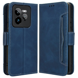 Klapkové puzdro pre Realme GT 7 Pro, Card Slot, tmavomodré